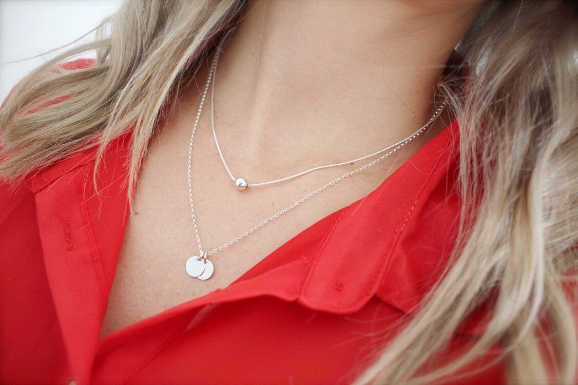 Silver Initial Letter necklace