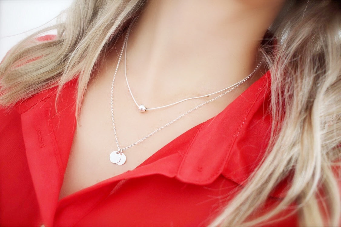 Silver Initial Letter necklace
