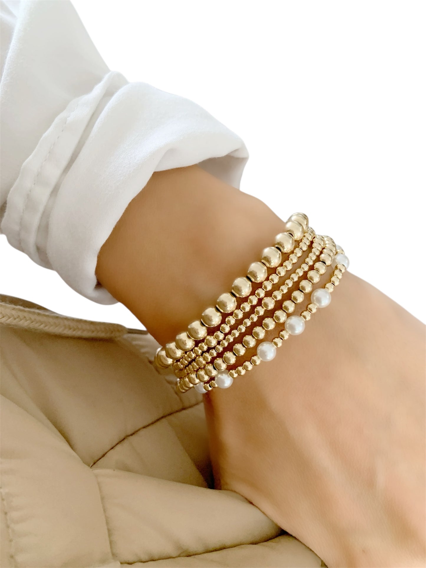 Gold Pearl bracelet