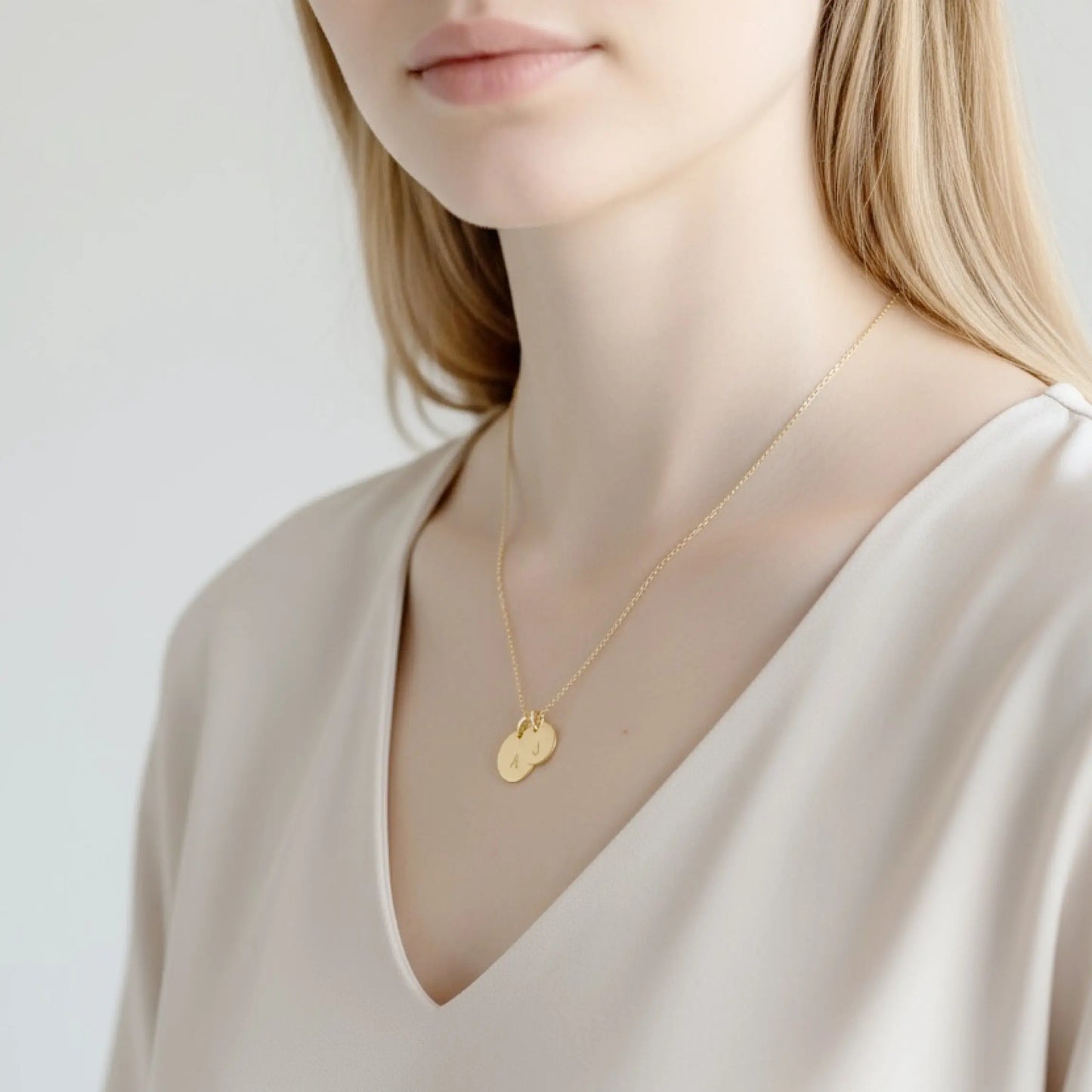 Gold Initial Necklace Savi Jewelry