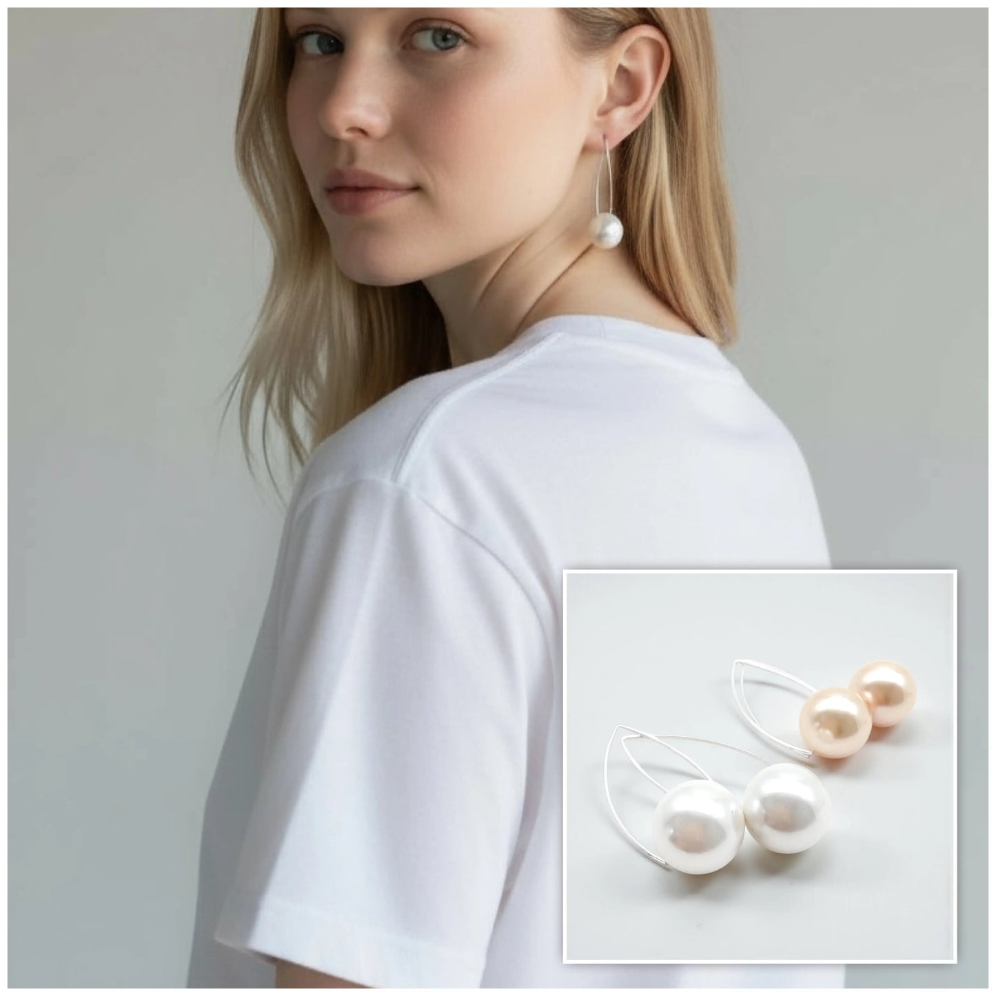 Pearl Drop Earrings Savi Jewelry