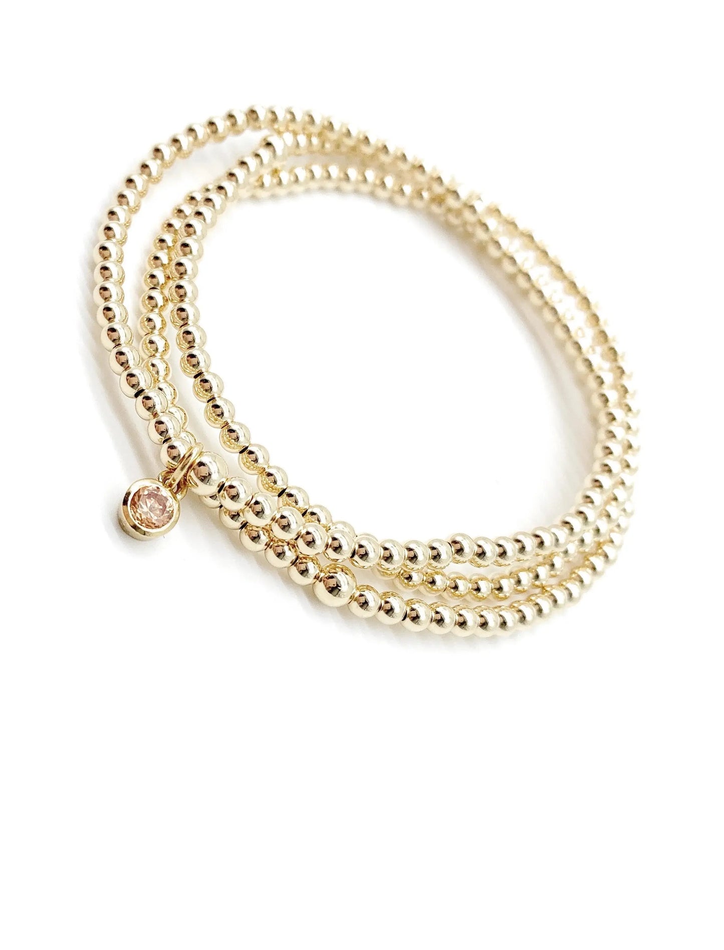 Gold Birthstone bracelet Savi Jewelry