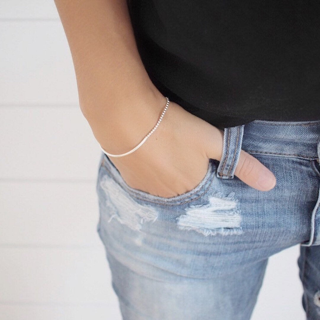 Sterling silver beaded Bracelet