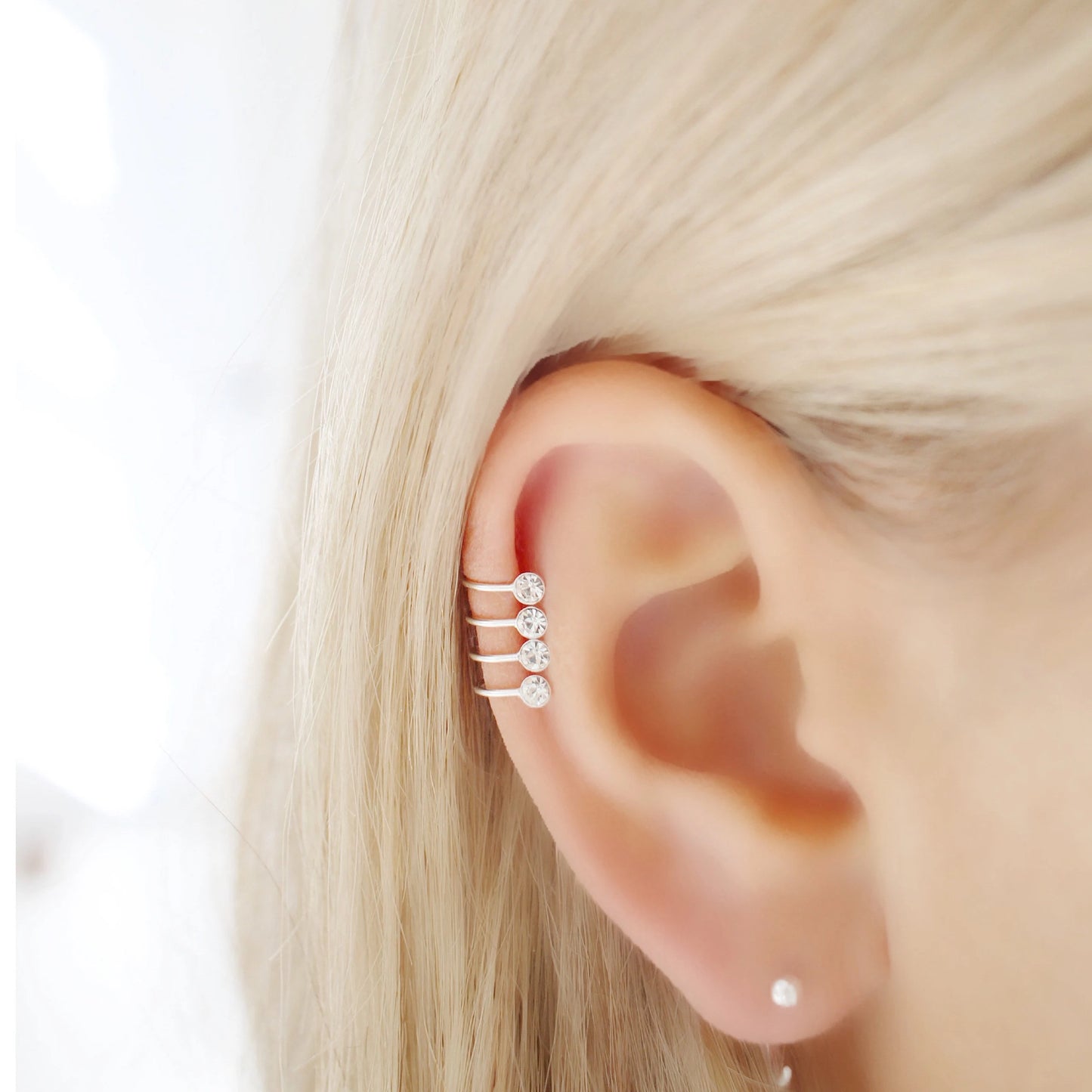 Silver Ear Cuff Earring
