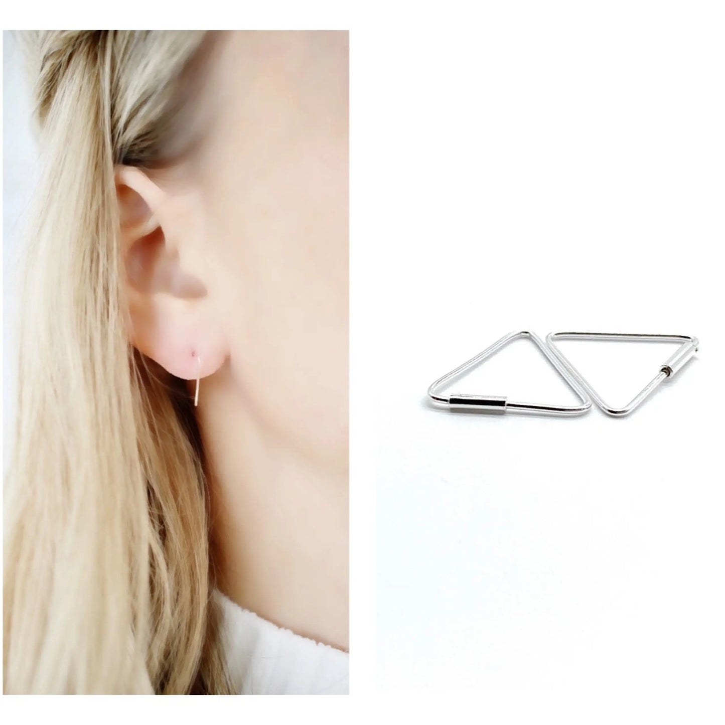 Small Silver Hoop earrings Savi Jewelry