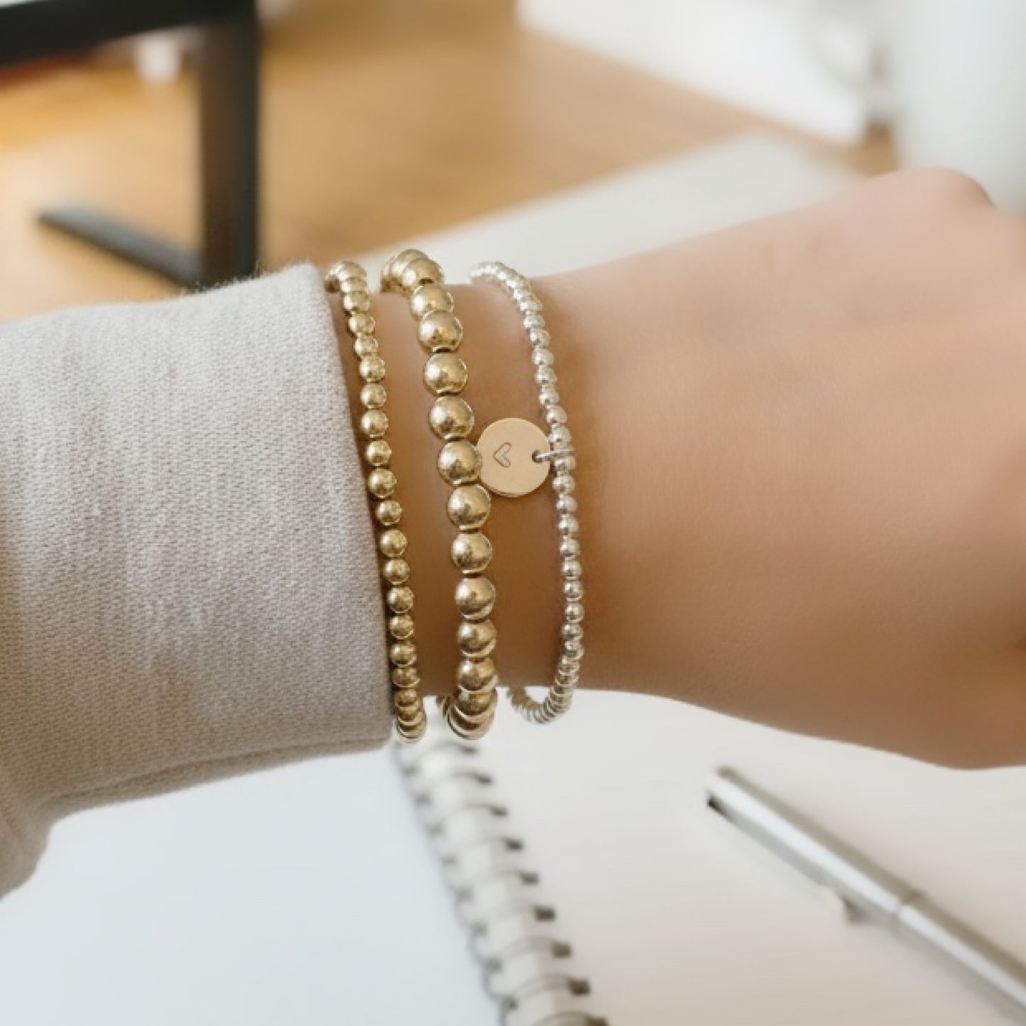 Sterling Silver heart Bracelet