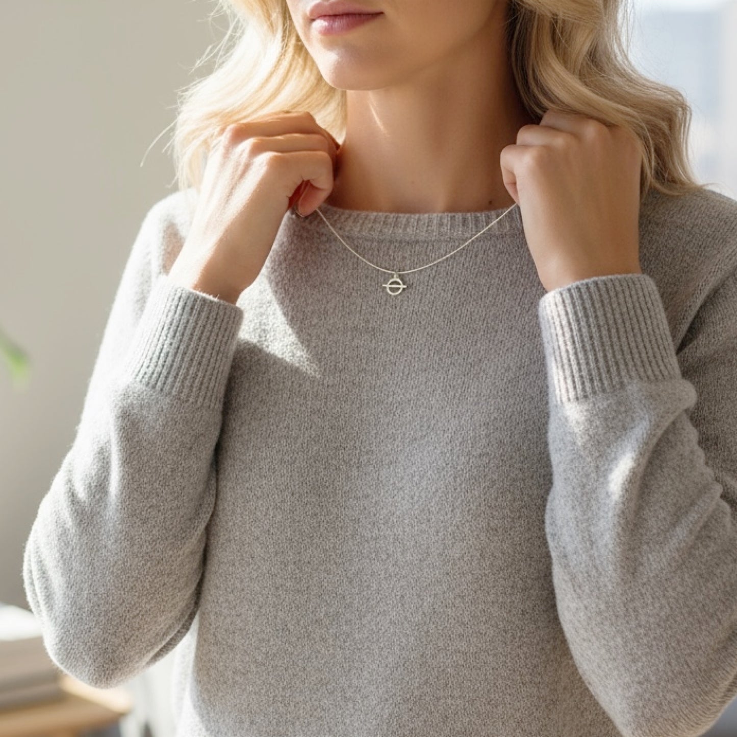 Dainty Silver Charm Necklace