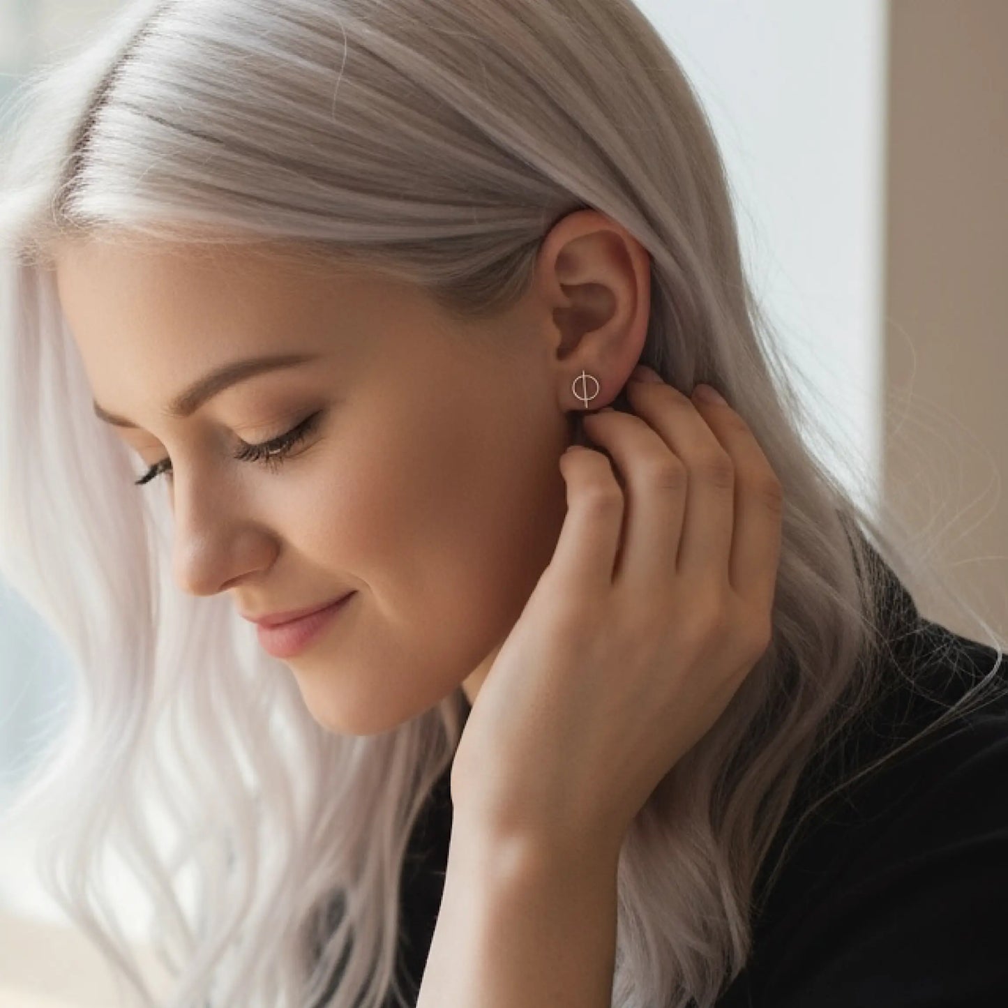 Silver Best Friend Stud earrings Savi Jewelry