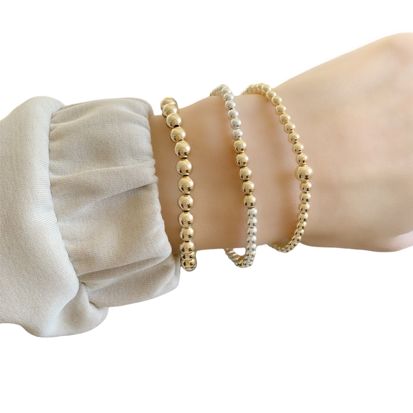 Gold Bead Bracelet
