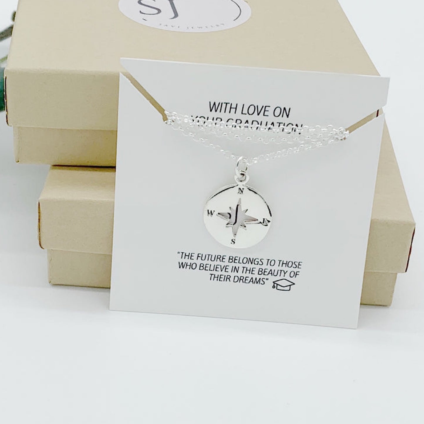 Compass Graduation necklace