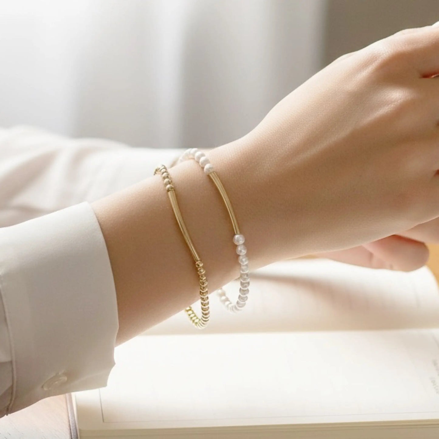 Gold Pearl Bracelet Savi Jewelry