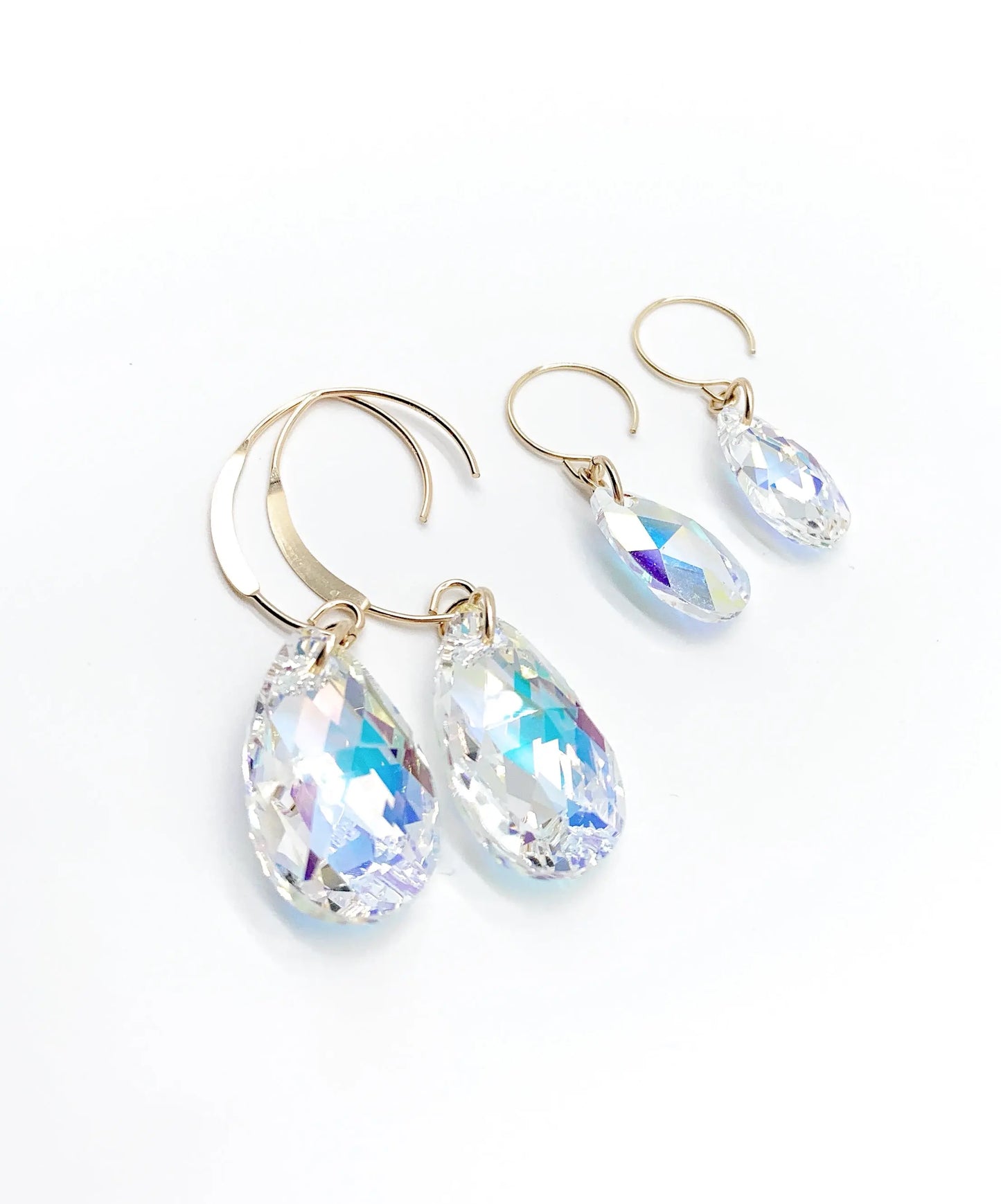 Gold Crystal earrings Savi Jewelry