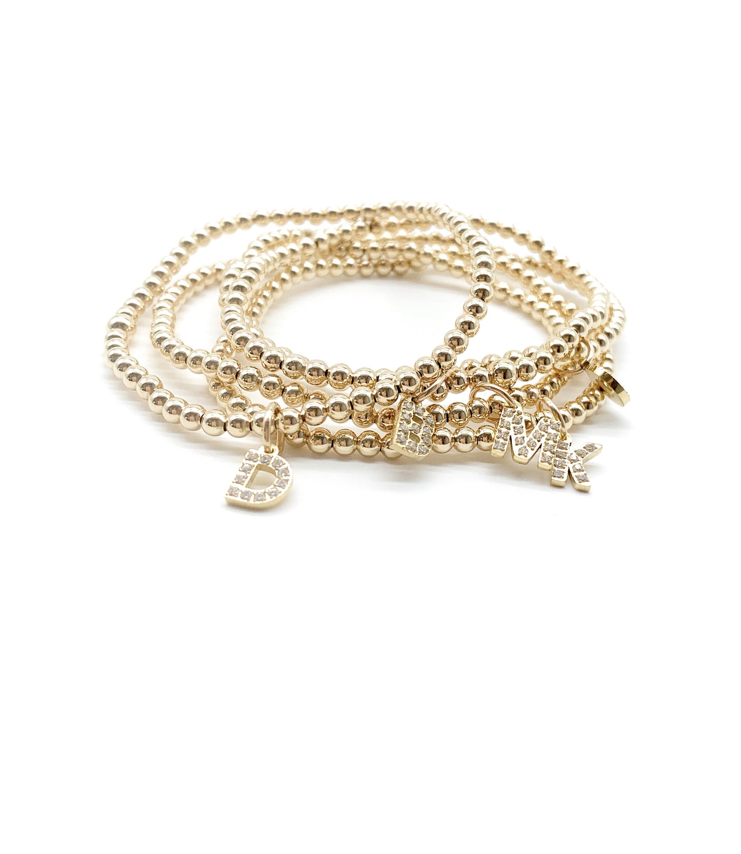 Gold beaded bracelet