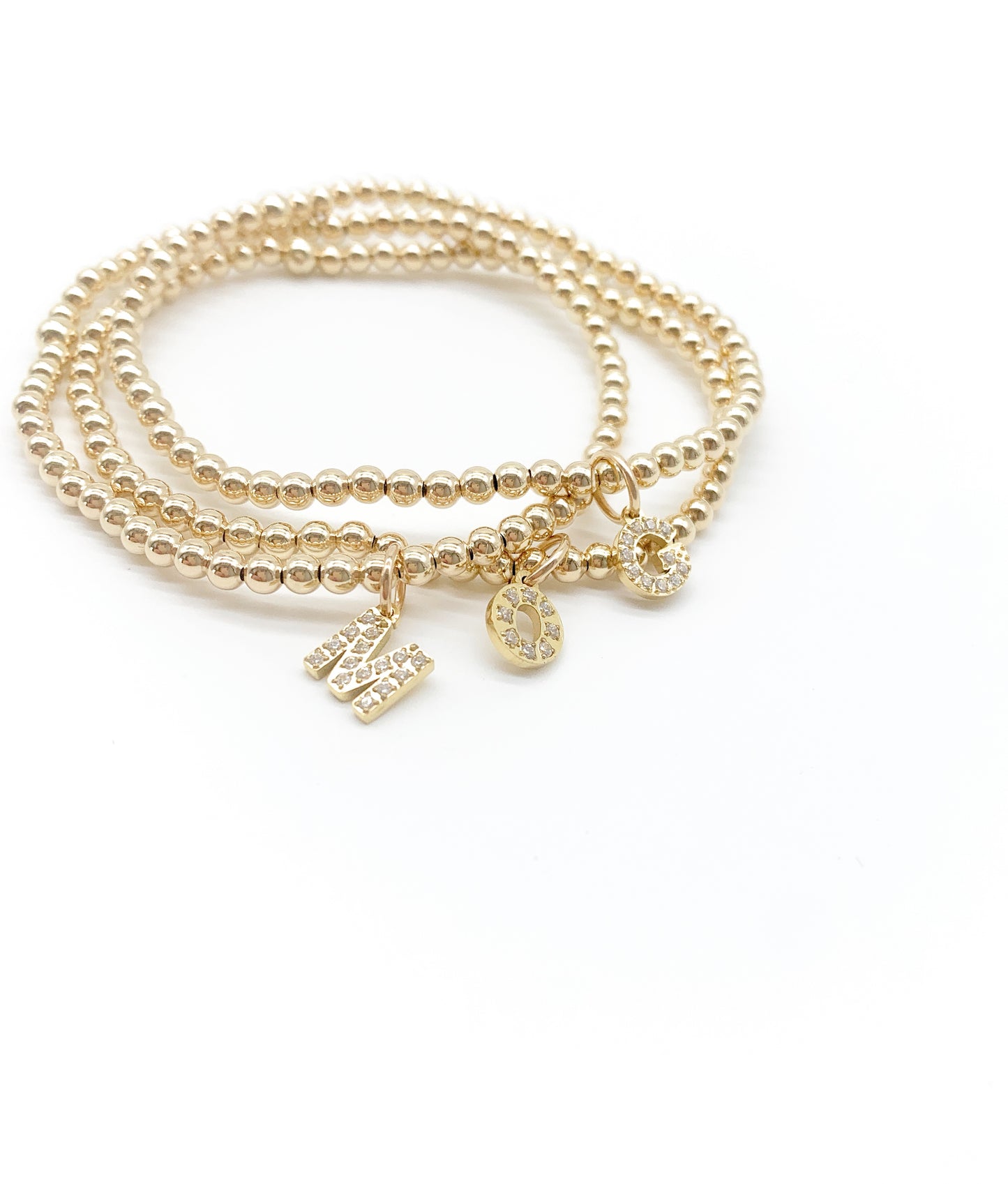 Gold beaded bracelet
