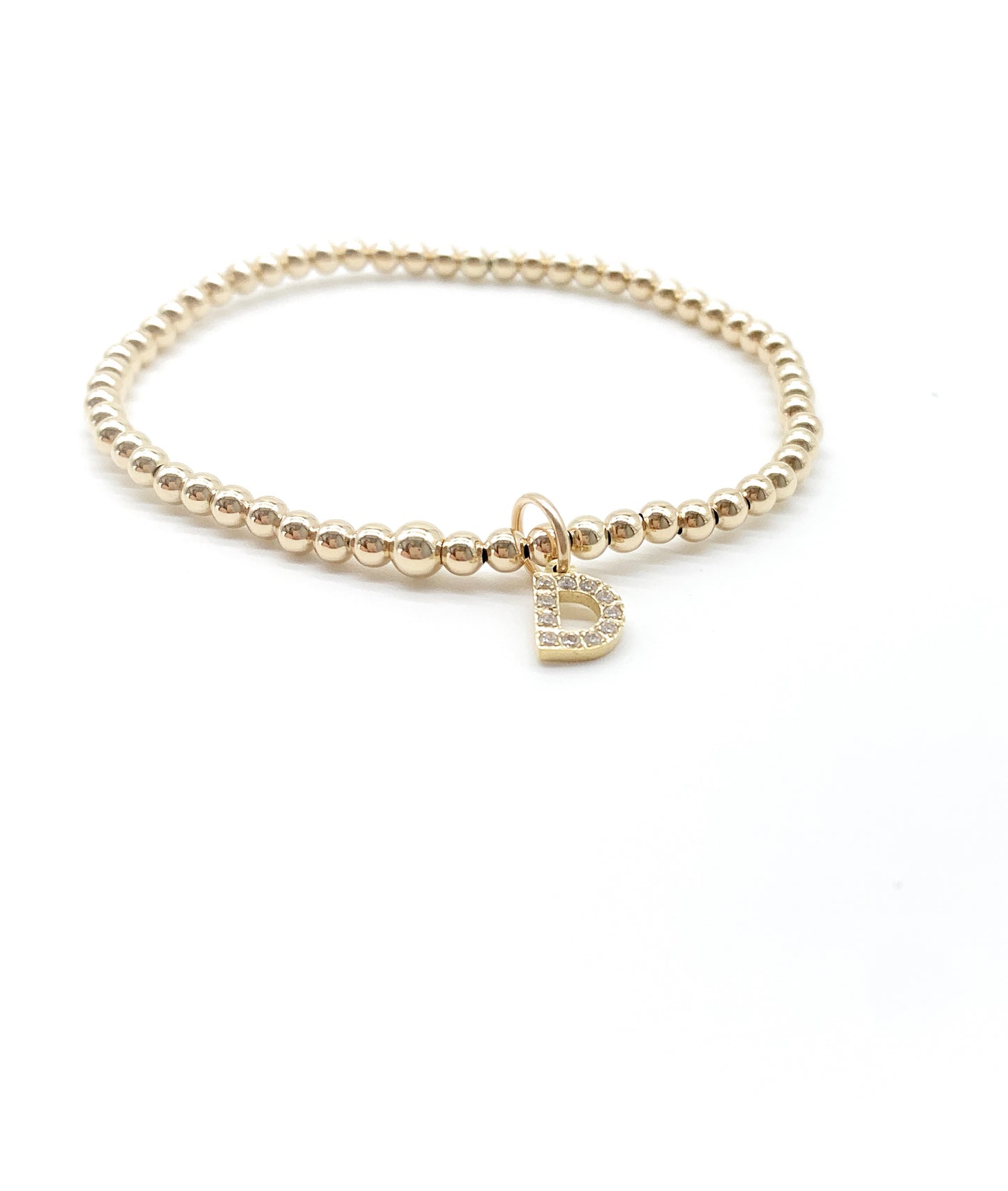 Gold beaded bracelet