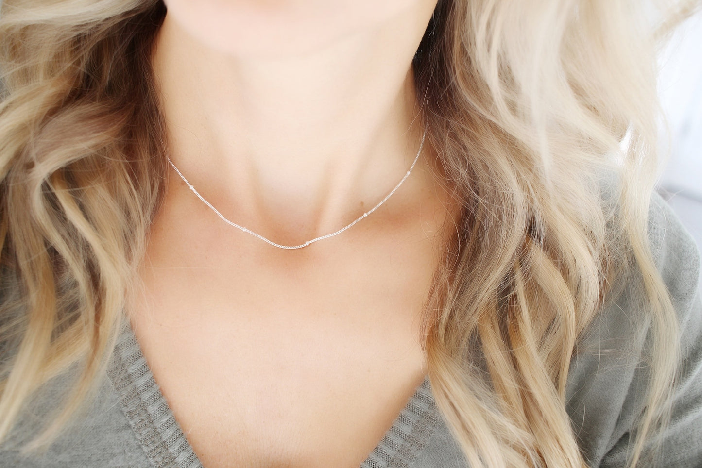 Dainty Silver Necklace