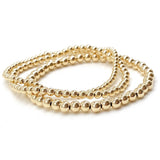 Gold Beaded Stretch Bracelet • Best Seller Bracelet