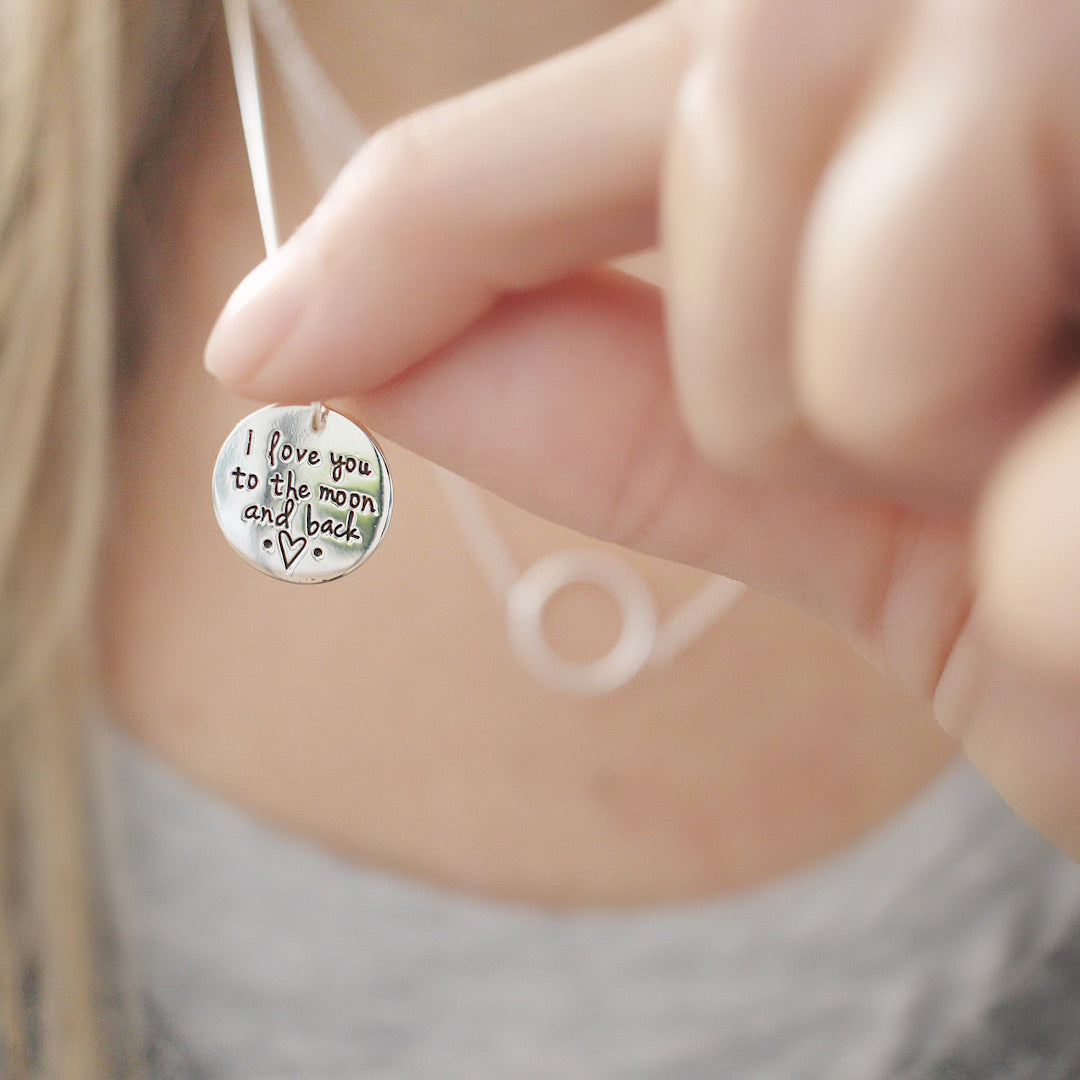 I love you to the 🌙 and back necklace - Savi Jewelry