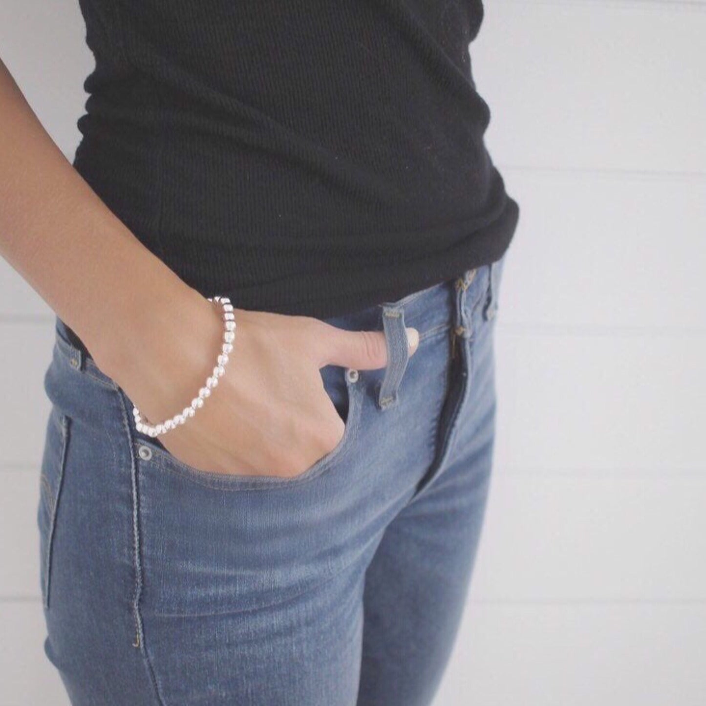 Silver ball bracelet - Savi Jewelry