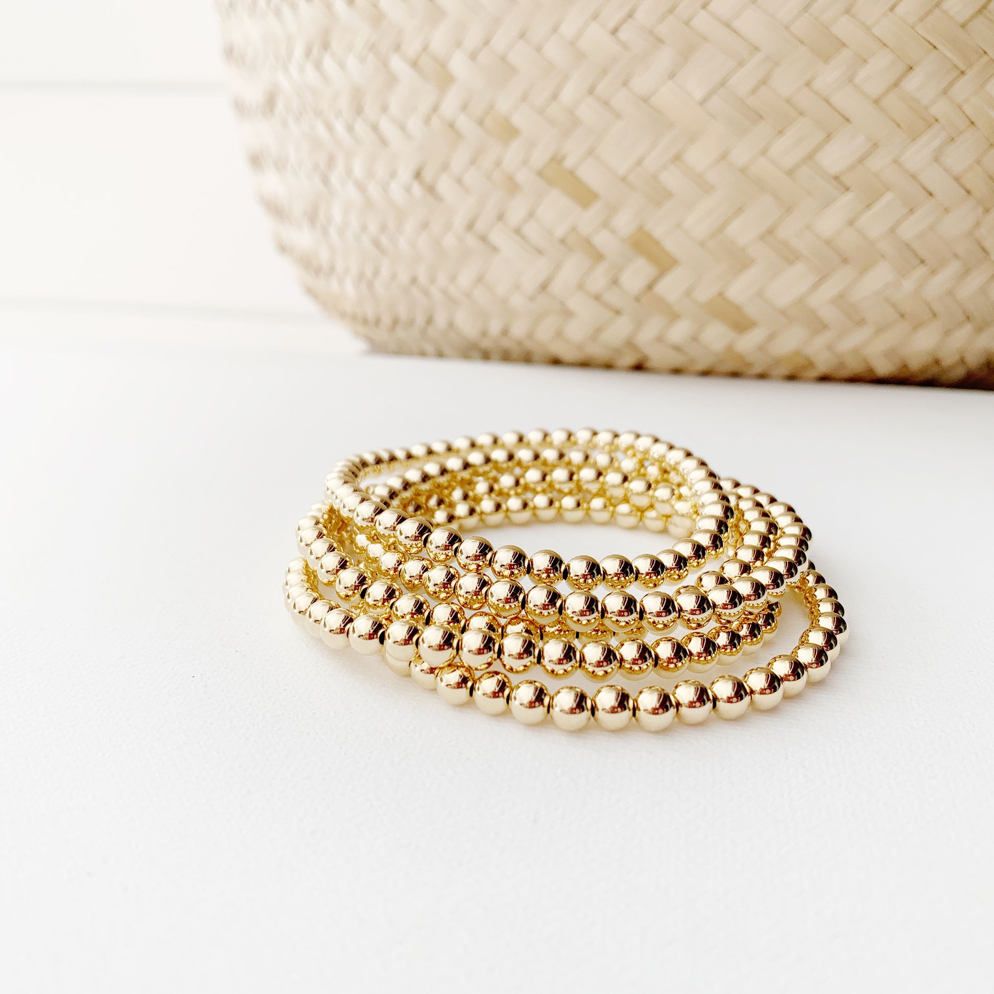 Gold ball bracelet - Savi Jewelry