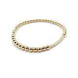 Gold beaded bracelet