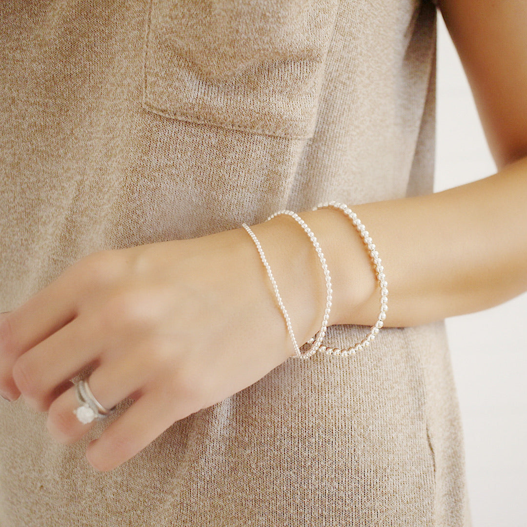 Silver stacked set of 3 - Savi Jewelry