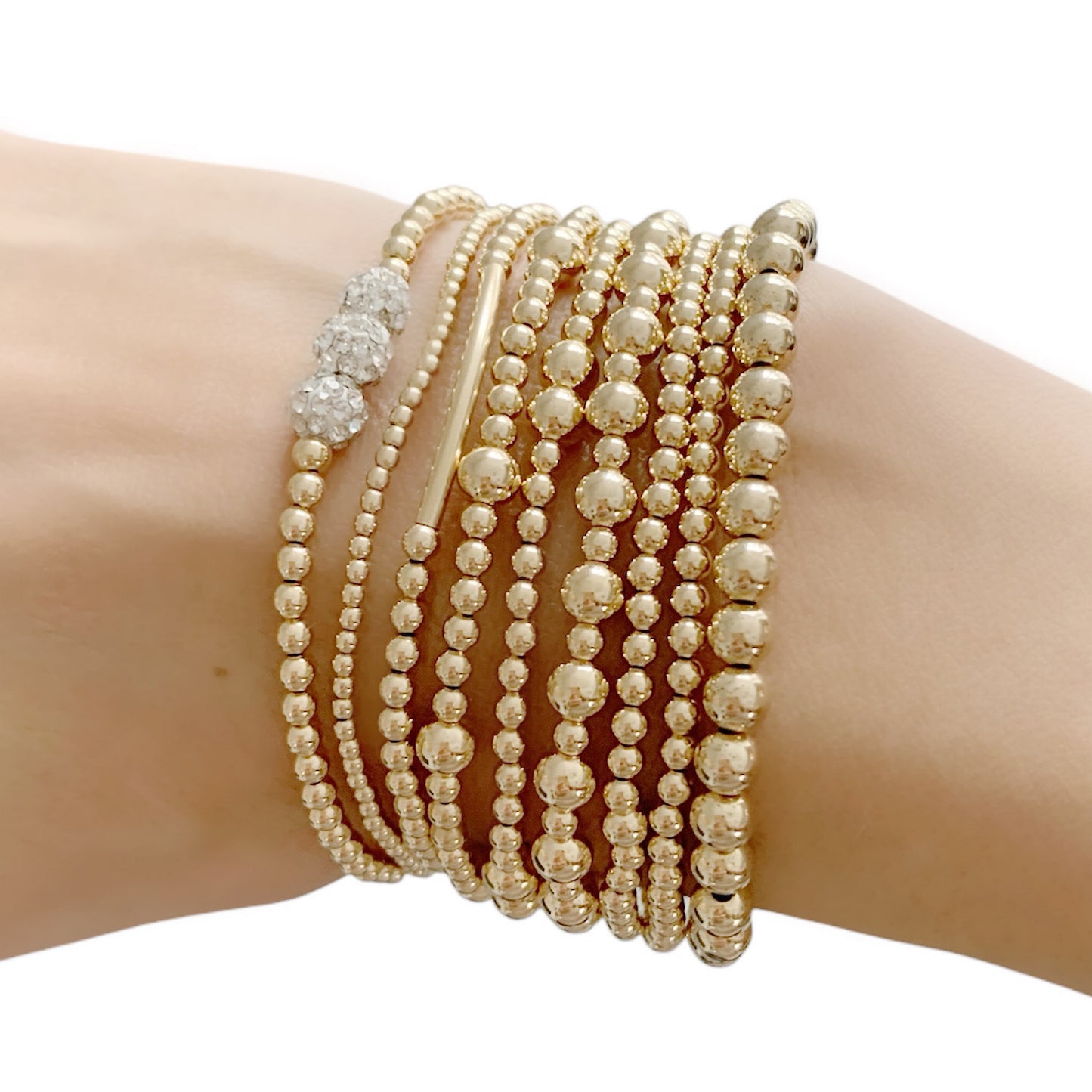 Gold crystal bracelet
