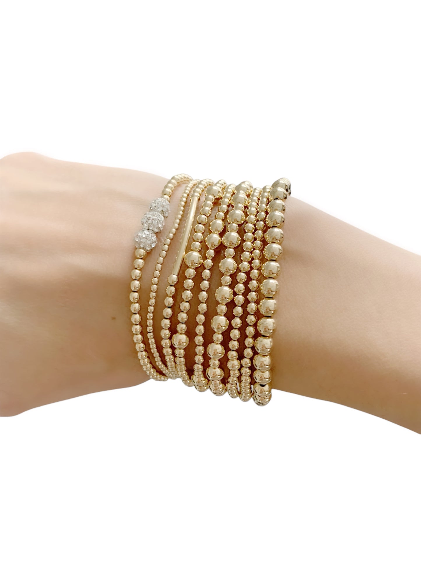 Gold crystal bracelet