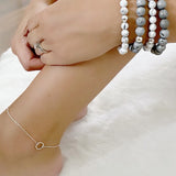 Silver Dainty anklet