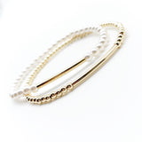 Gold pearl bracelet
