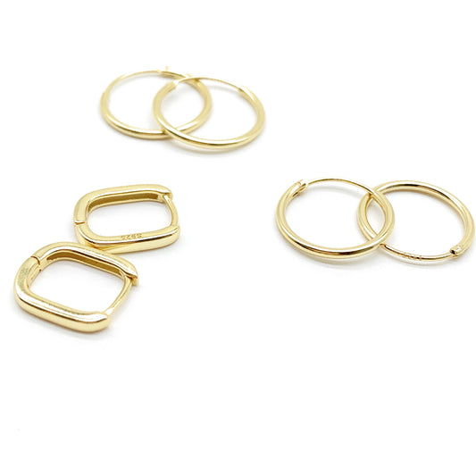 Oval hoop Earrings