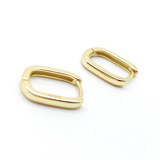 Oval hoop Earrings
