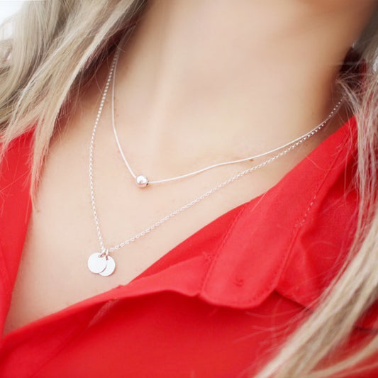 Silver Initial Letter necklace