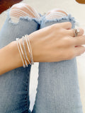 925 Sterling Silver Beaded Bracelets for women • Dainty silver Bracelet