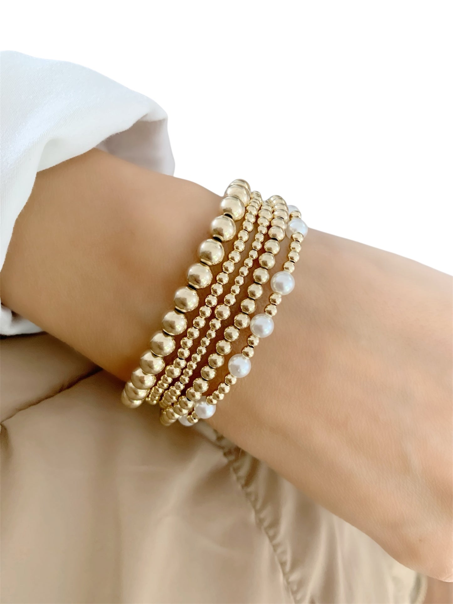 Gold Pearl bracelet