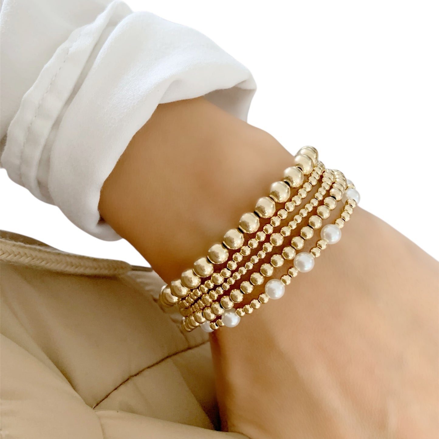 Gold Pearl bracelet