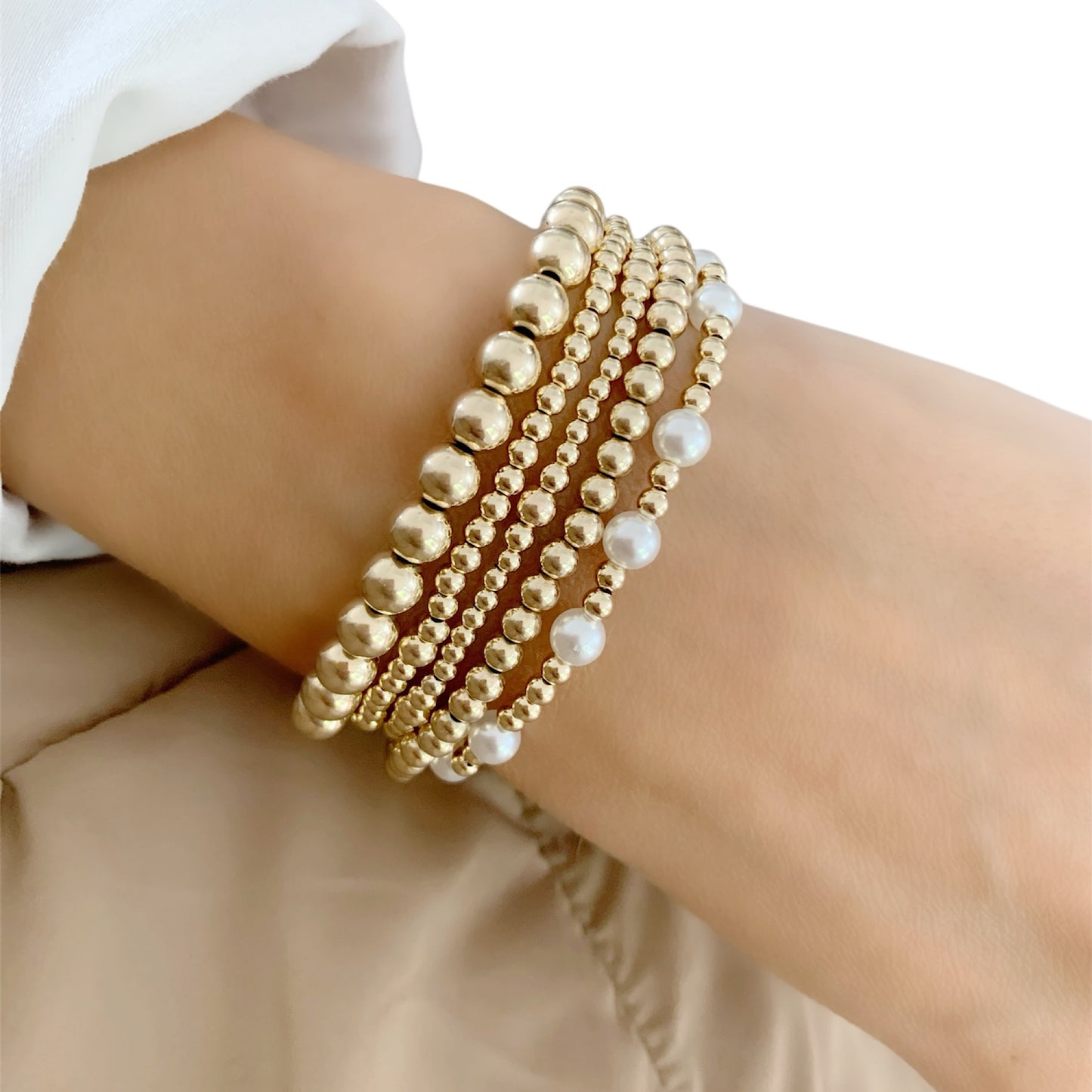Gold Pearl bracelet