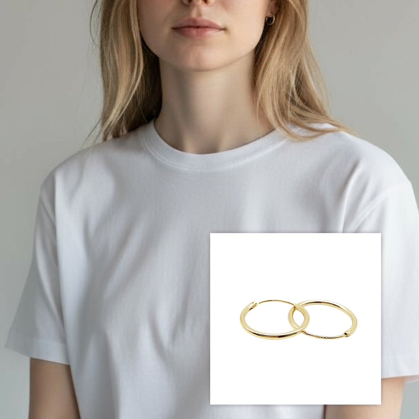 Gold hoop Earrings