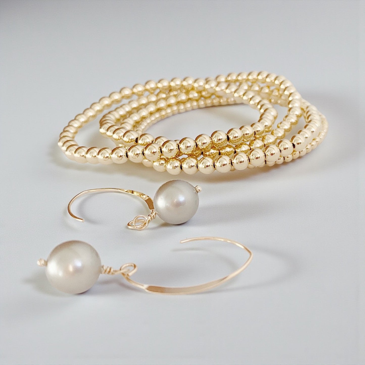 Gold Pearl earrings