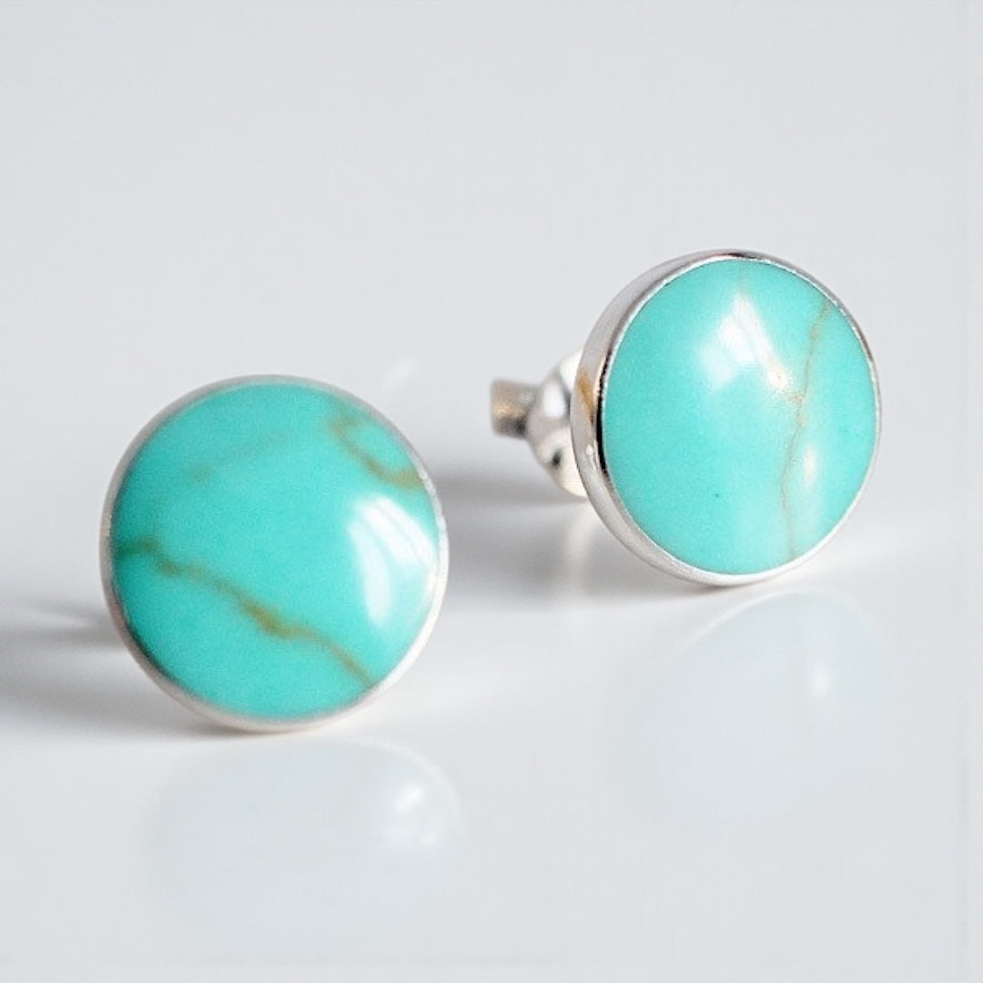 Silver Turquoise studs