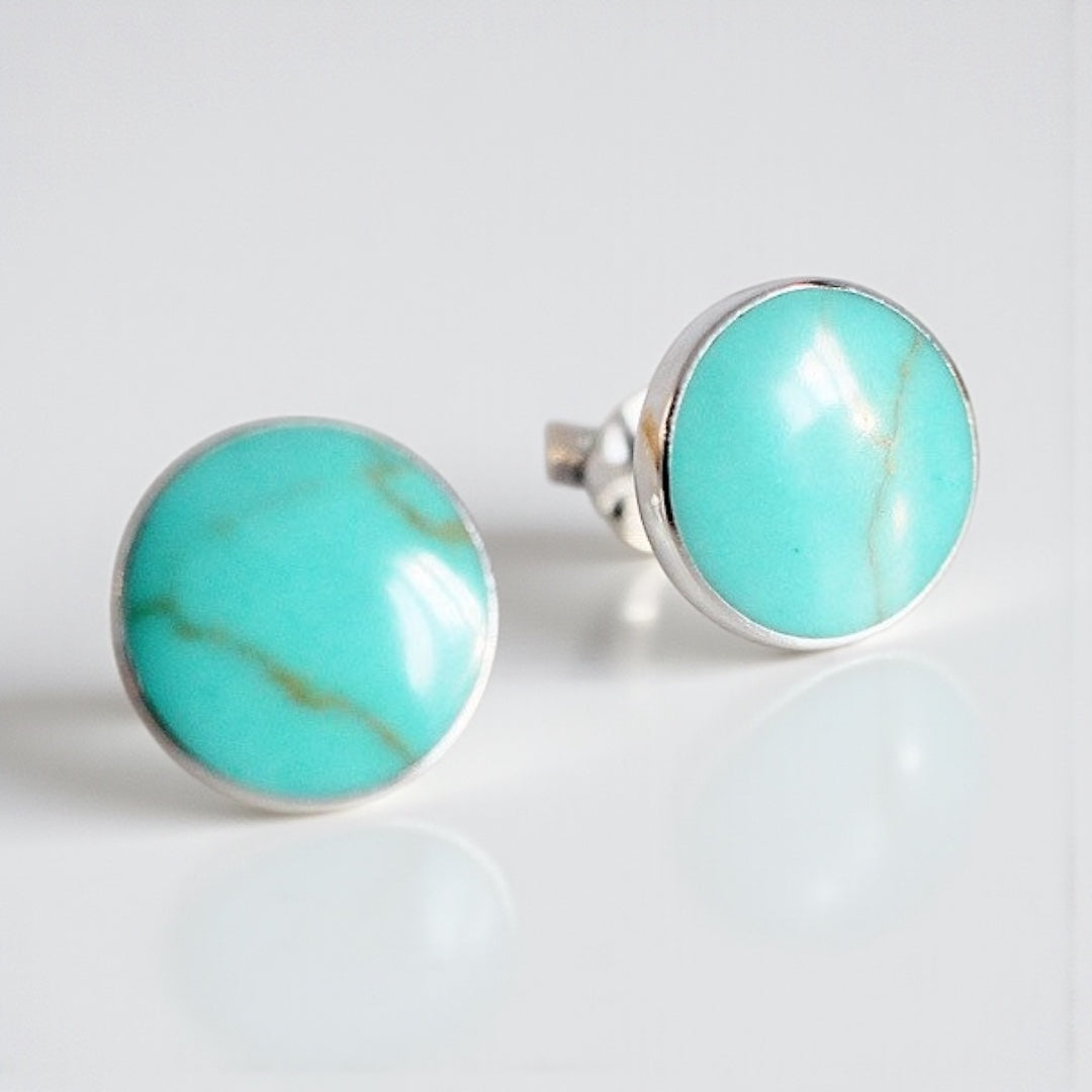 Silver Turquoise studs