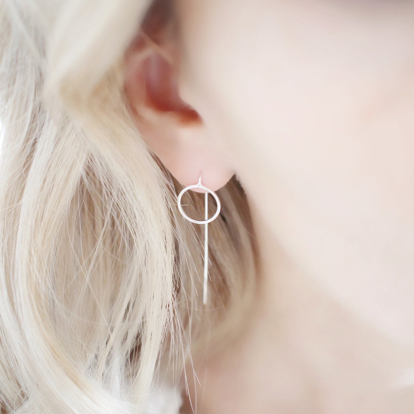 Silver Drop Earrings