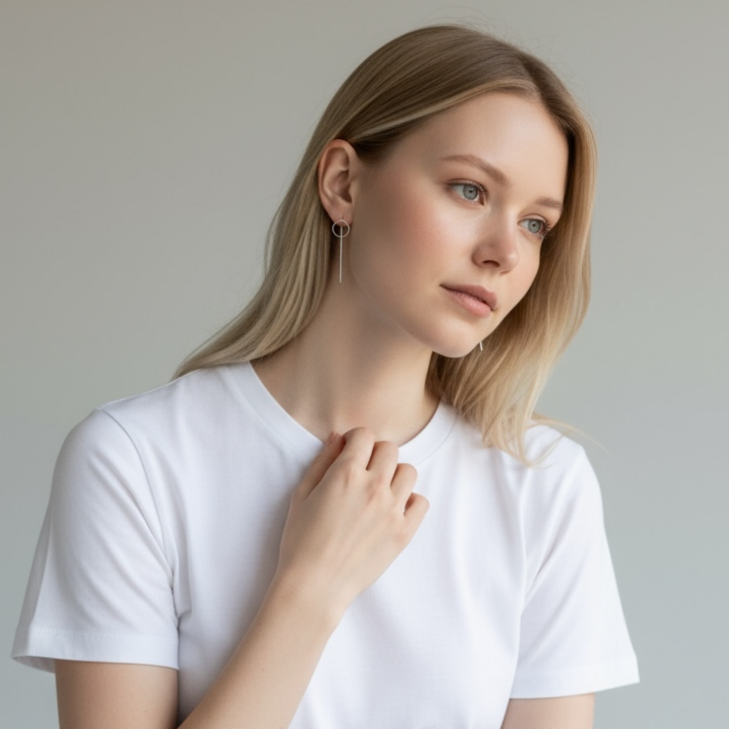Silver Drop Earrings