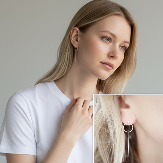 Silver Drop Earrings