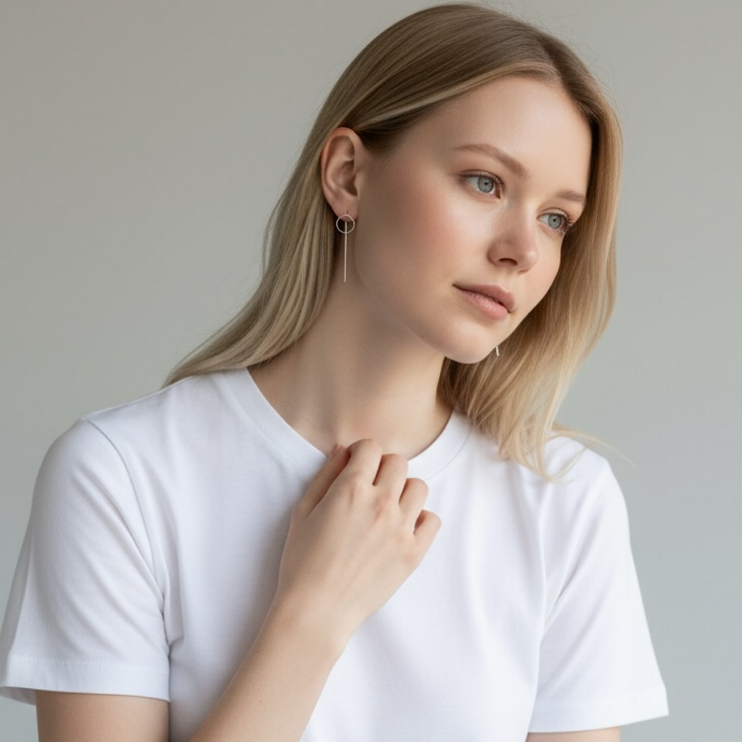 Silver Drop Earrings