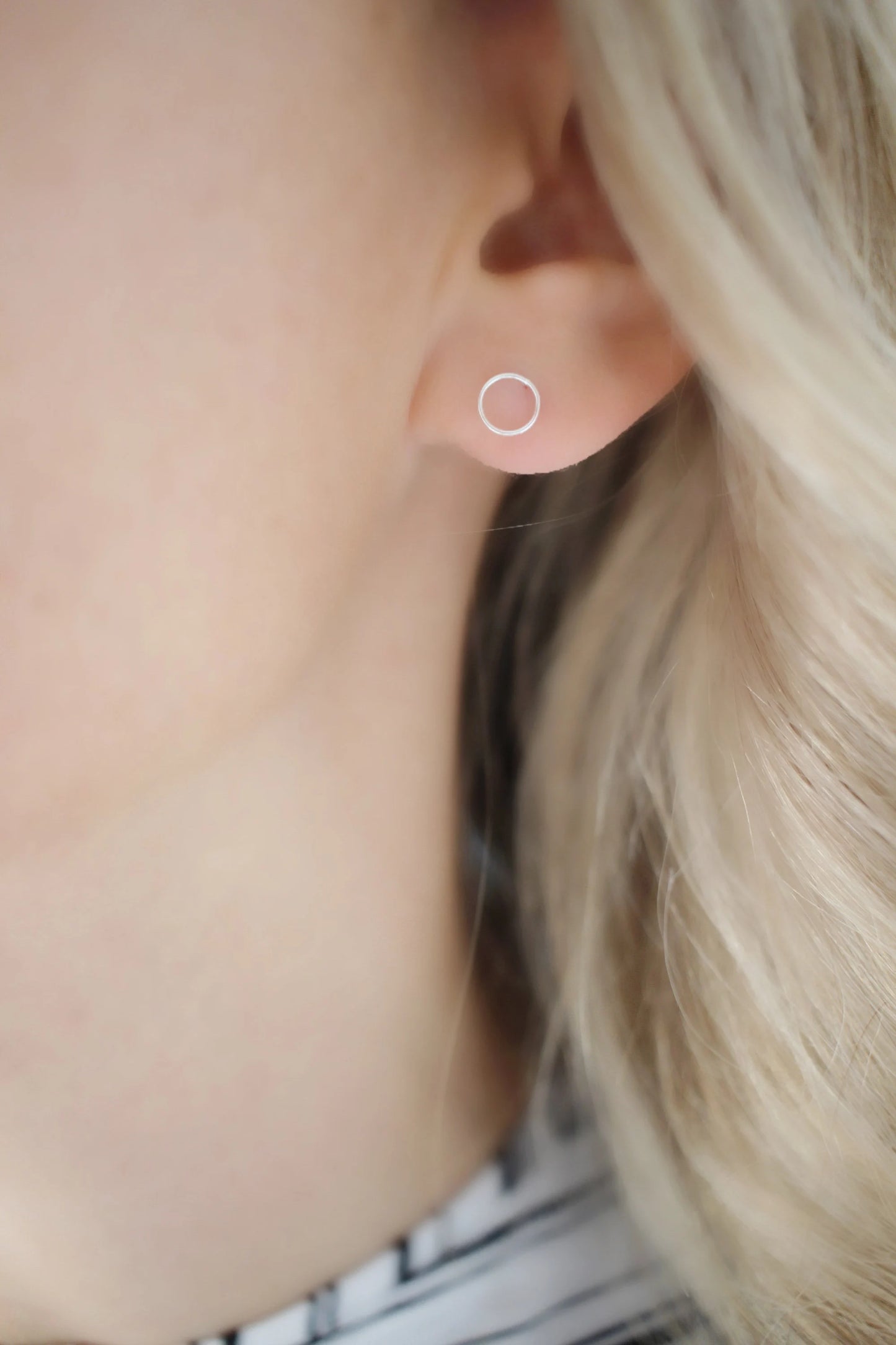 Dainty Silver Stud Earrings