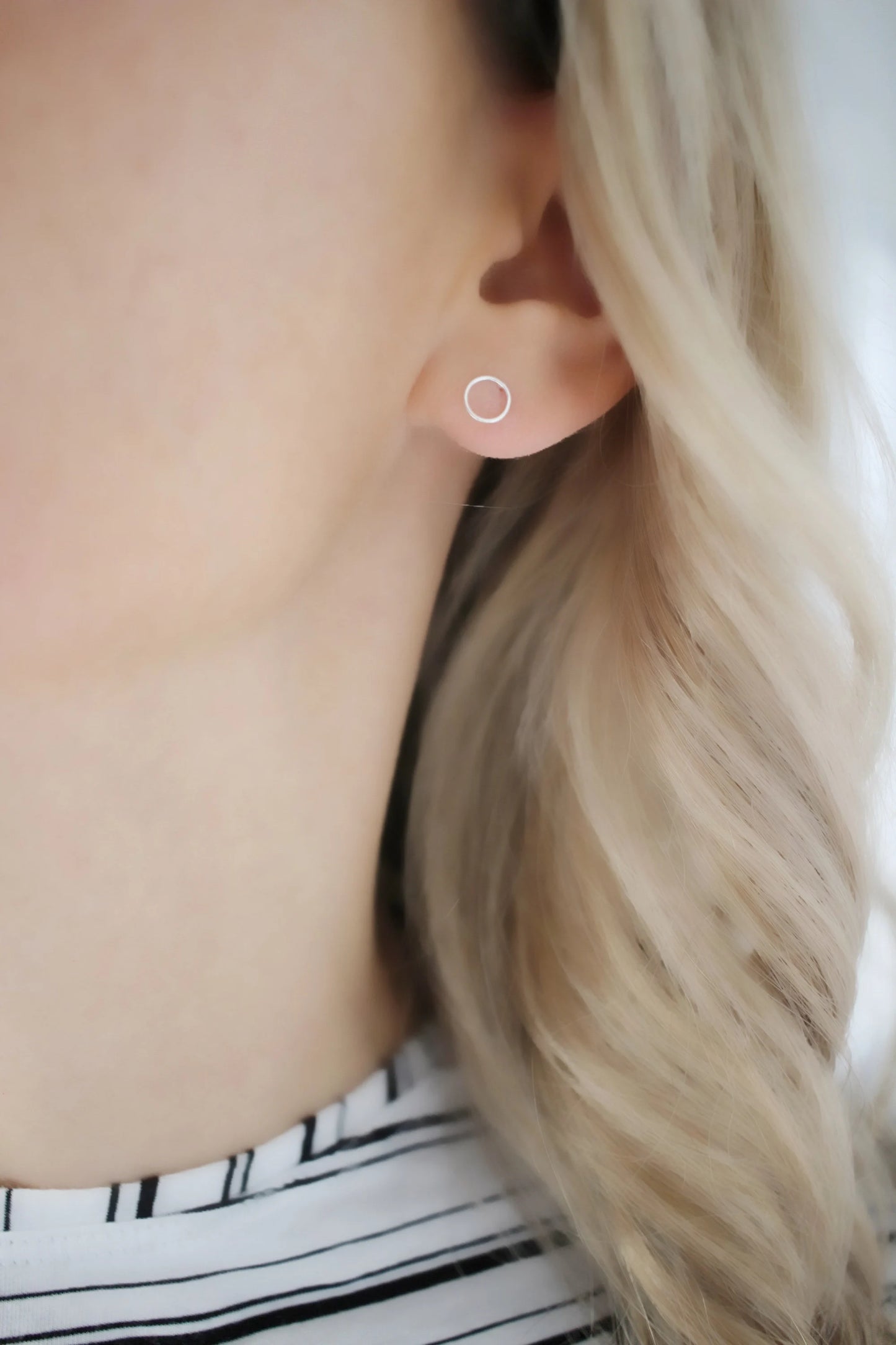 Dainty Silver Stud Earrings