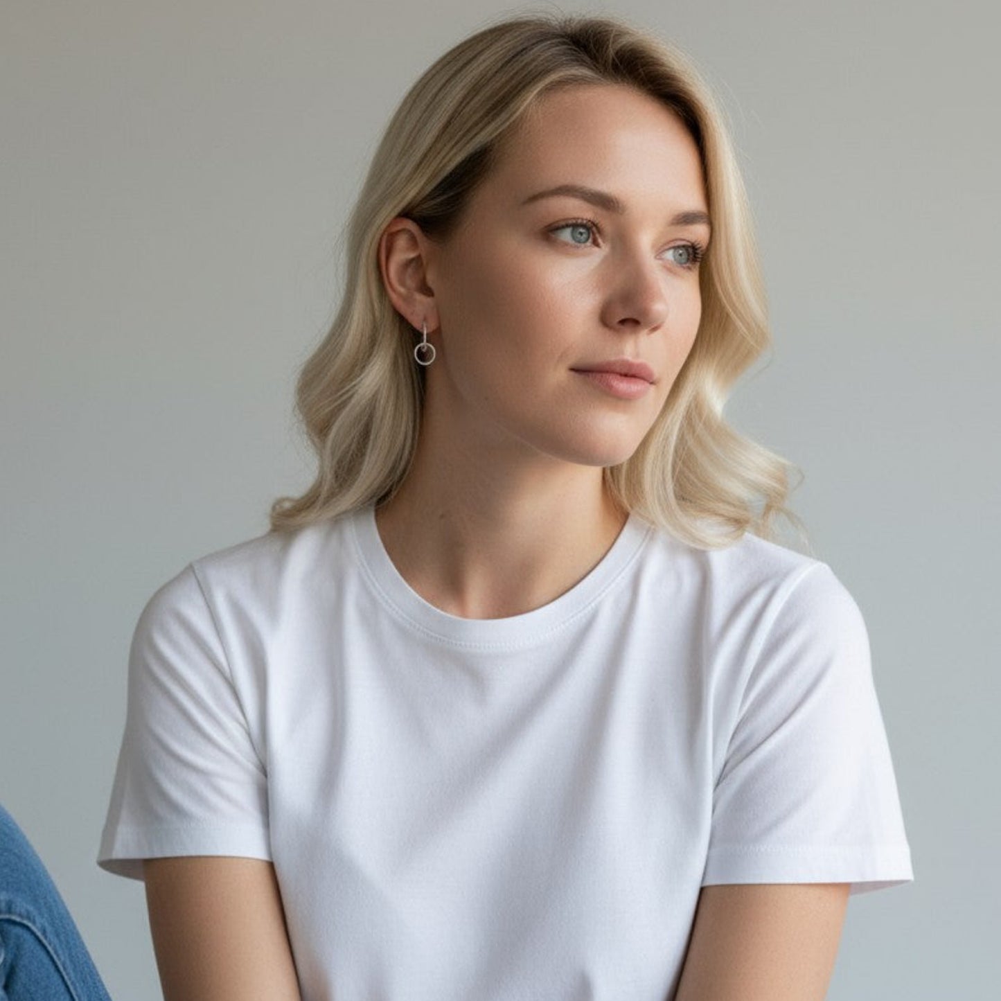 Silver Hoop Earrings