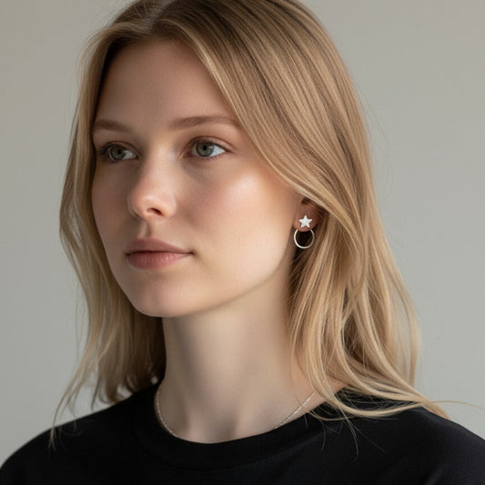 Silver Star Ear Jacket