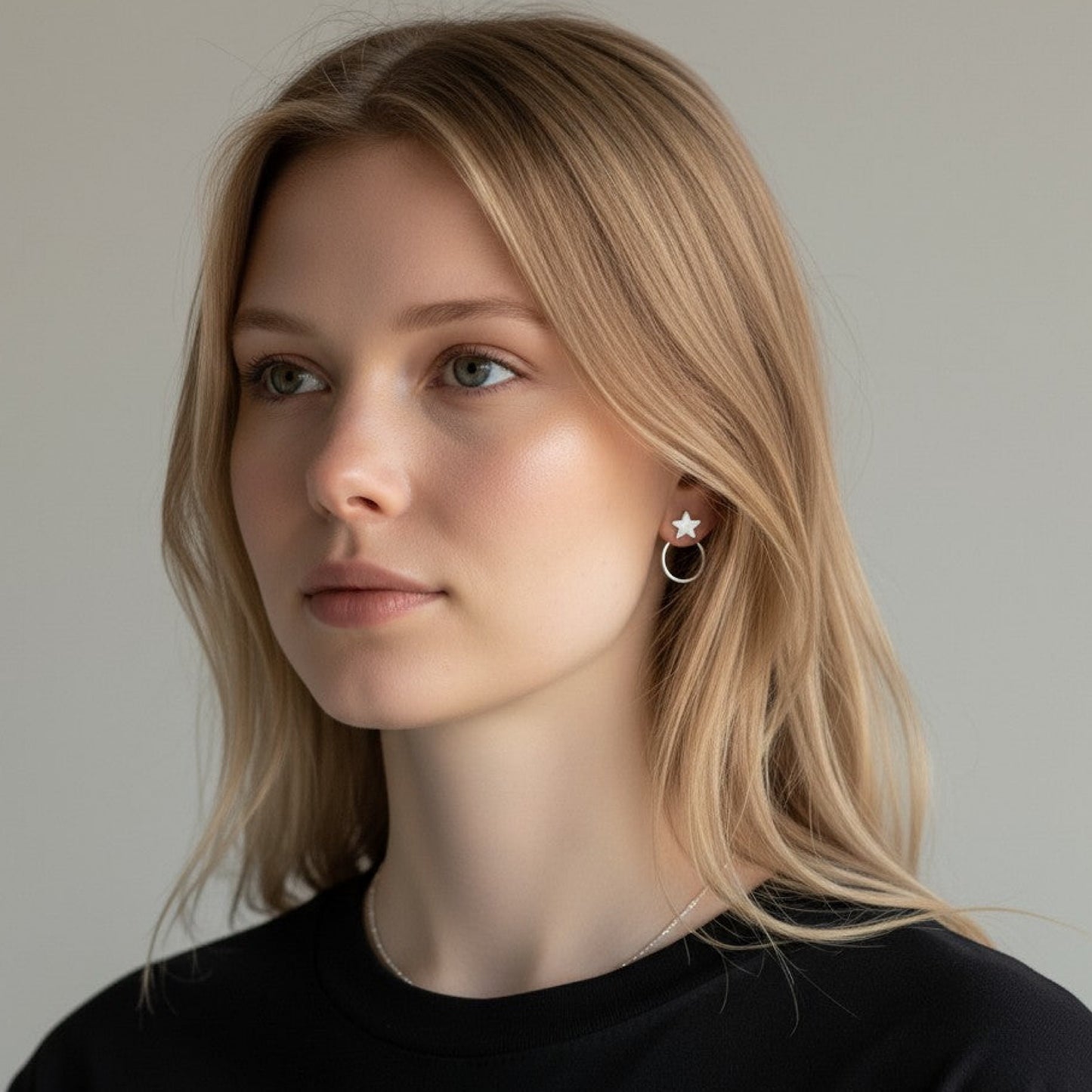 Silver Star Ear Jacket